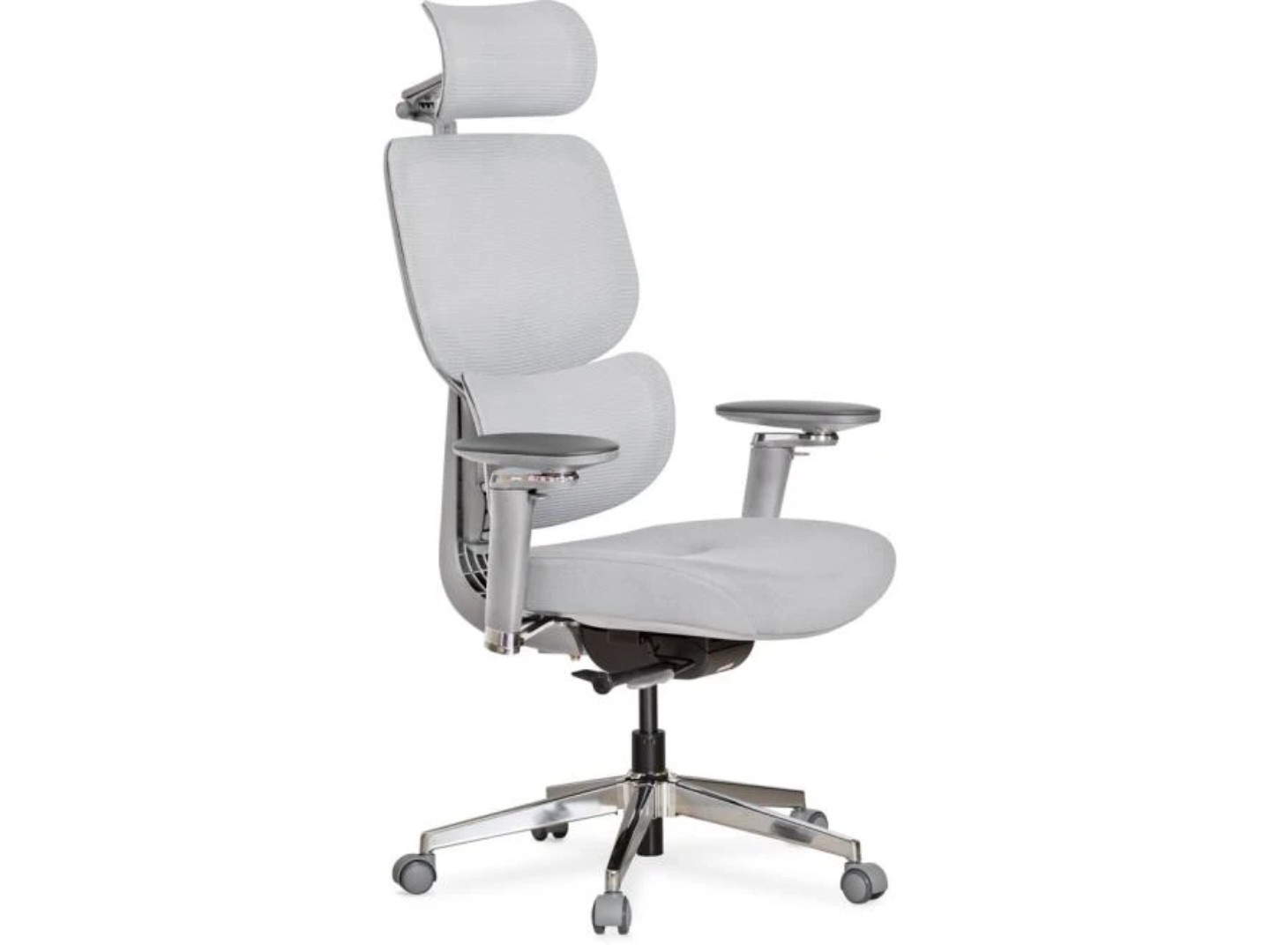 Крісло офісне Mealux D2 Air Fabric Grey (HF-D2 F/G) — фото 1